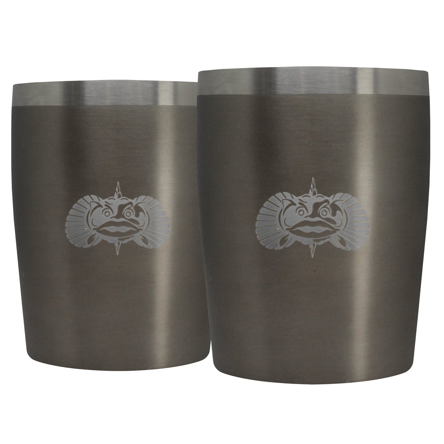 Non-Tipping Rocks Tumblers With Lid - 2 Pack