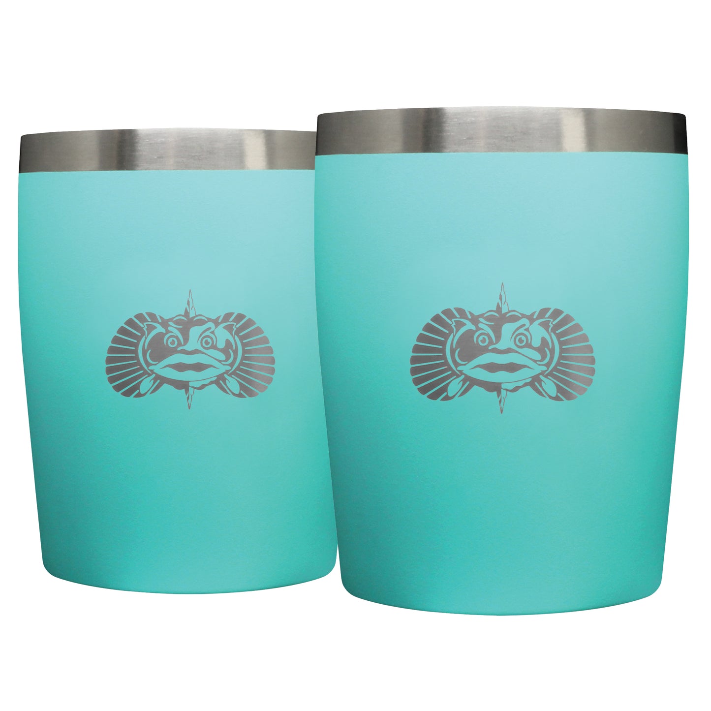 Non-Tipping Rocks Tumblers With Lid - 2 Pack