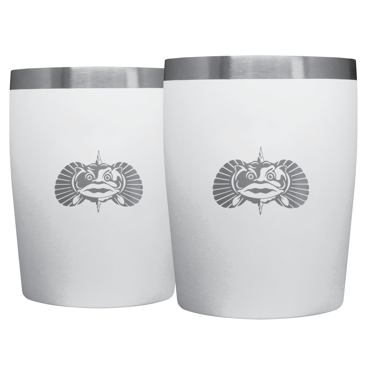 Non-Tipping Rocks Tumblers With Lid - 2 Pack
