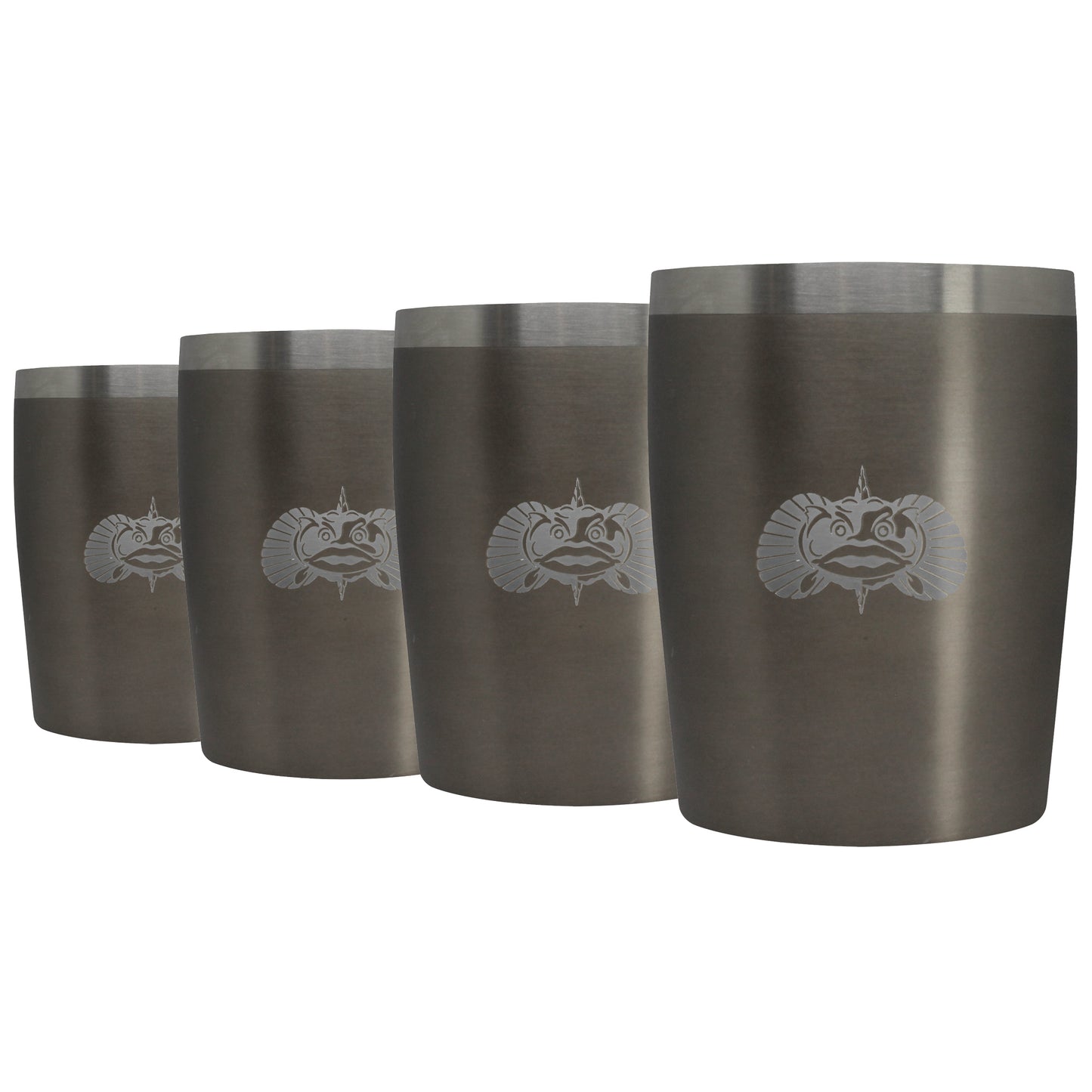 Non-Tipping Rocks Tumblers With Lids - 4 Pack