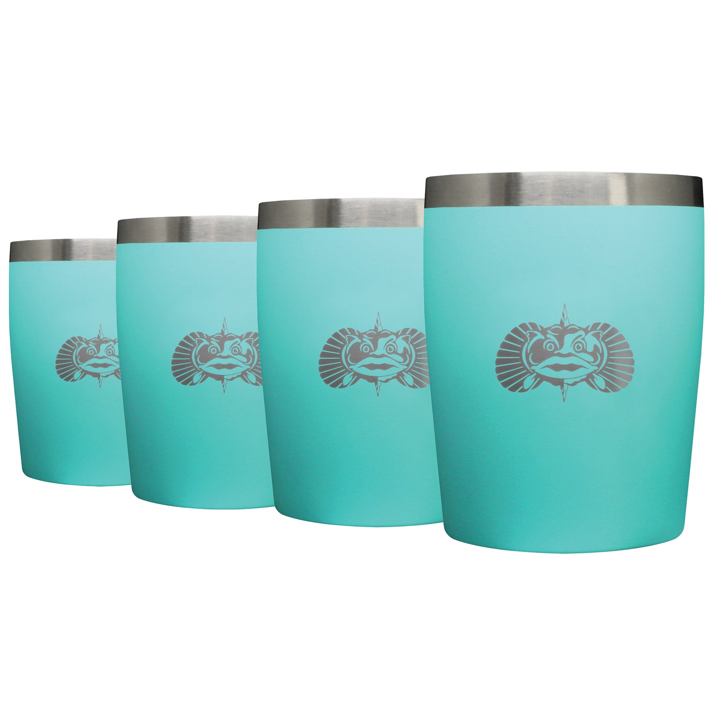 Non-Tipping Rocks Tumblers With Lids - 4 Pack