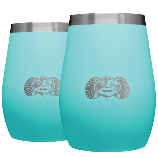 Non-Tipping Wine Tumblers With Lids - 2 Pack