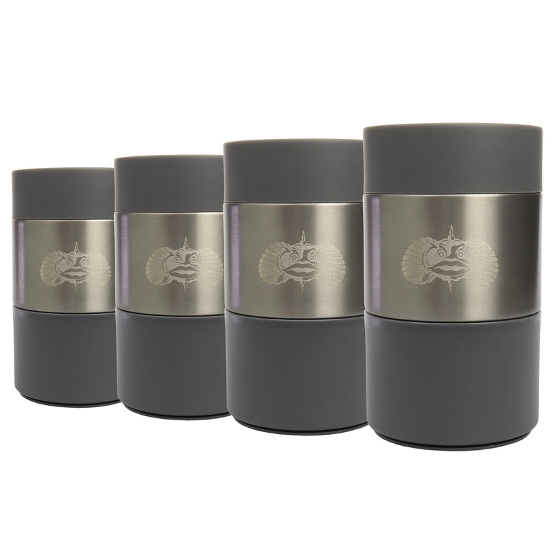 Non-Tipping Can Cooler - 4 Pack