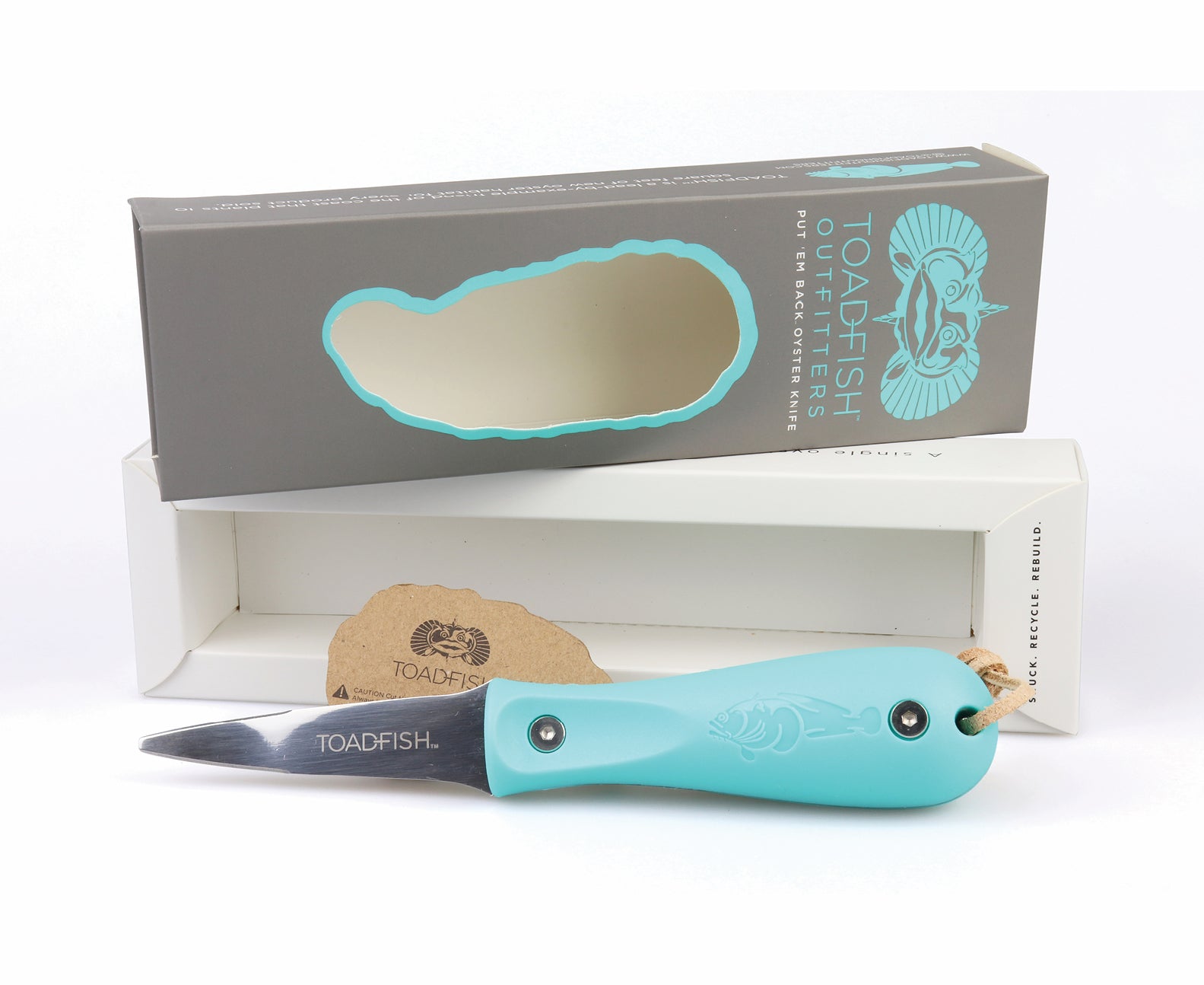 Oyster Knife Oyster Shucker from Toadfish Australia packaging